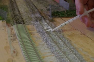 La pose du ballast